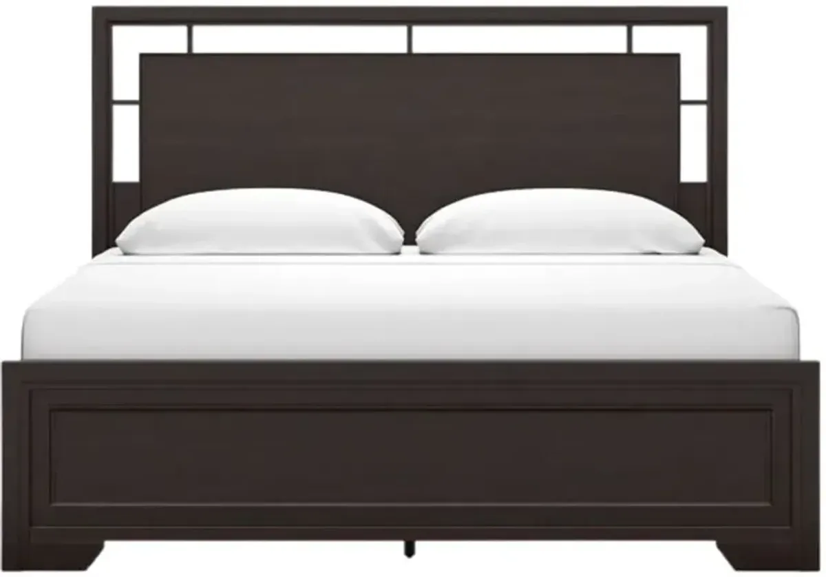 Signature Design by Ashley® Covetown Dark Brown California King Panel Bed