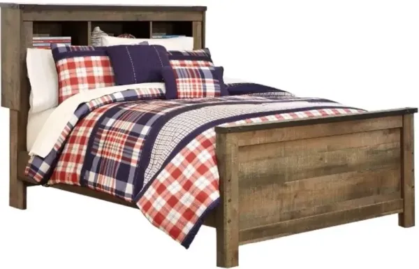 Signature Design by Ashley® Trinell Brown Full Bookcase Panel Bed