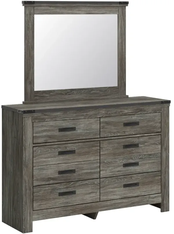 Signature Design by Ashley® Frandern Gray Dresser and Mirror