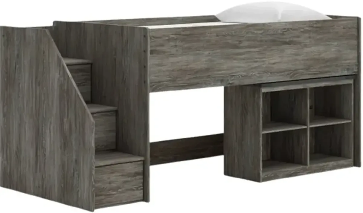 Signature Design by Ashley® Frandern Gray Twin Loft Bookcase Bed
