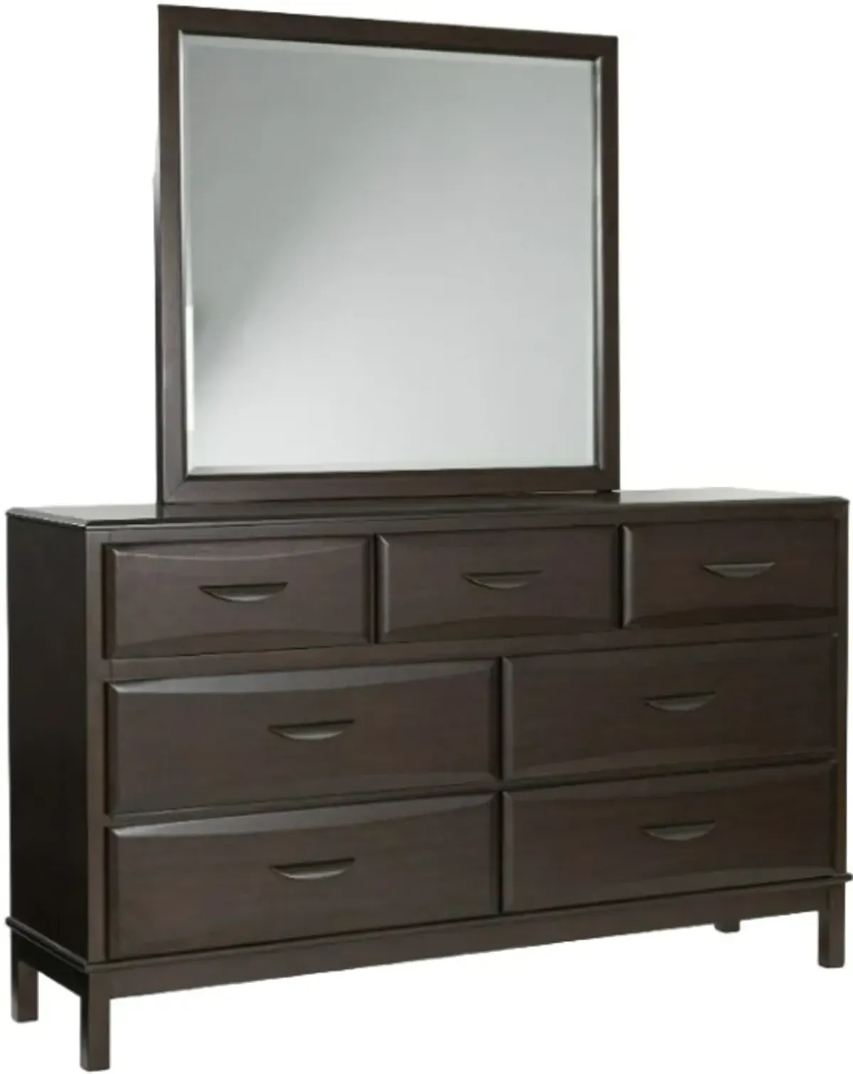 Benchcraft® Vanmore Dark Brown Dresser with Mirror