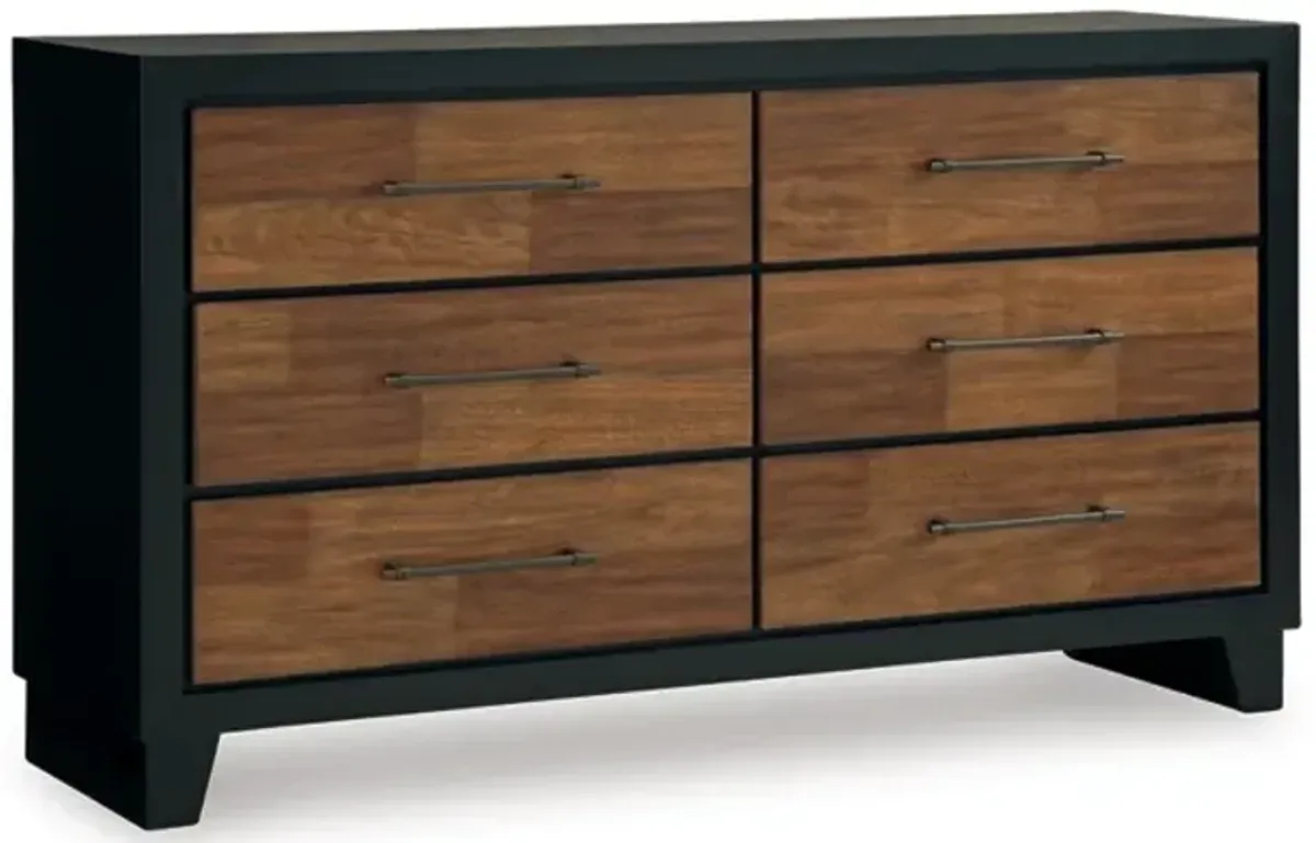 Benchcraft® Kraeburn Black/Brown Dresser