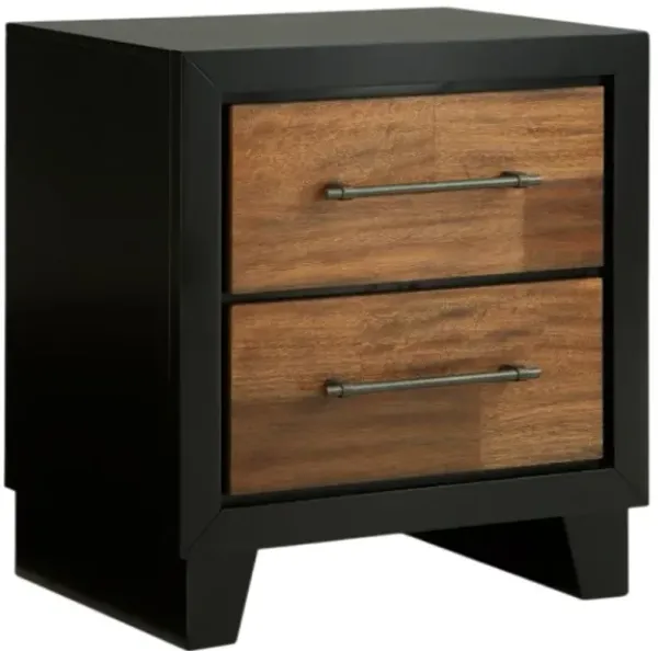 Benchcraft® Kraeburn Black/Brown Nightstand