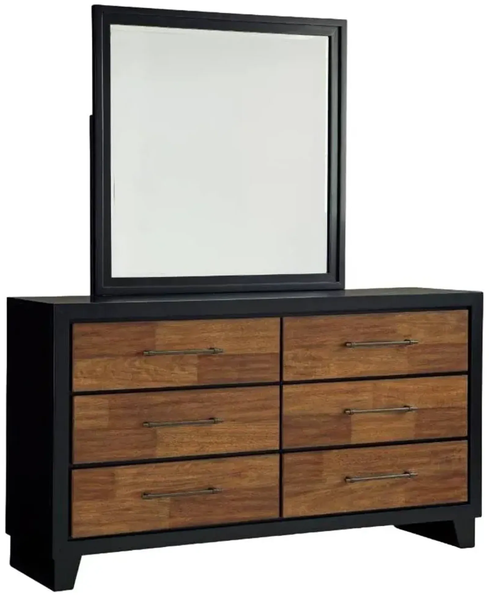 Benchcraft® Kraeburn Black/Brown Dresser and Mirror