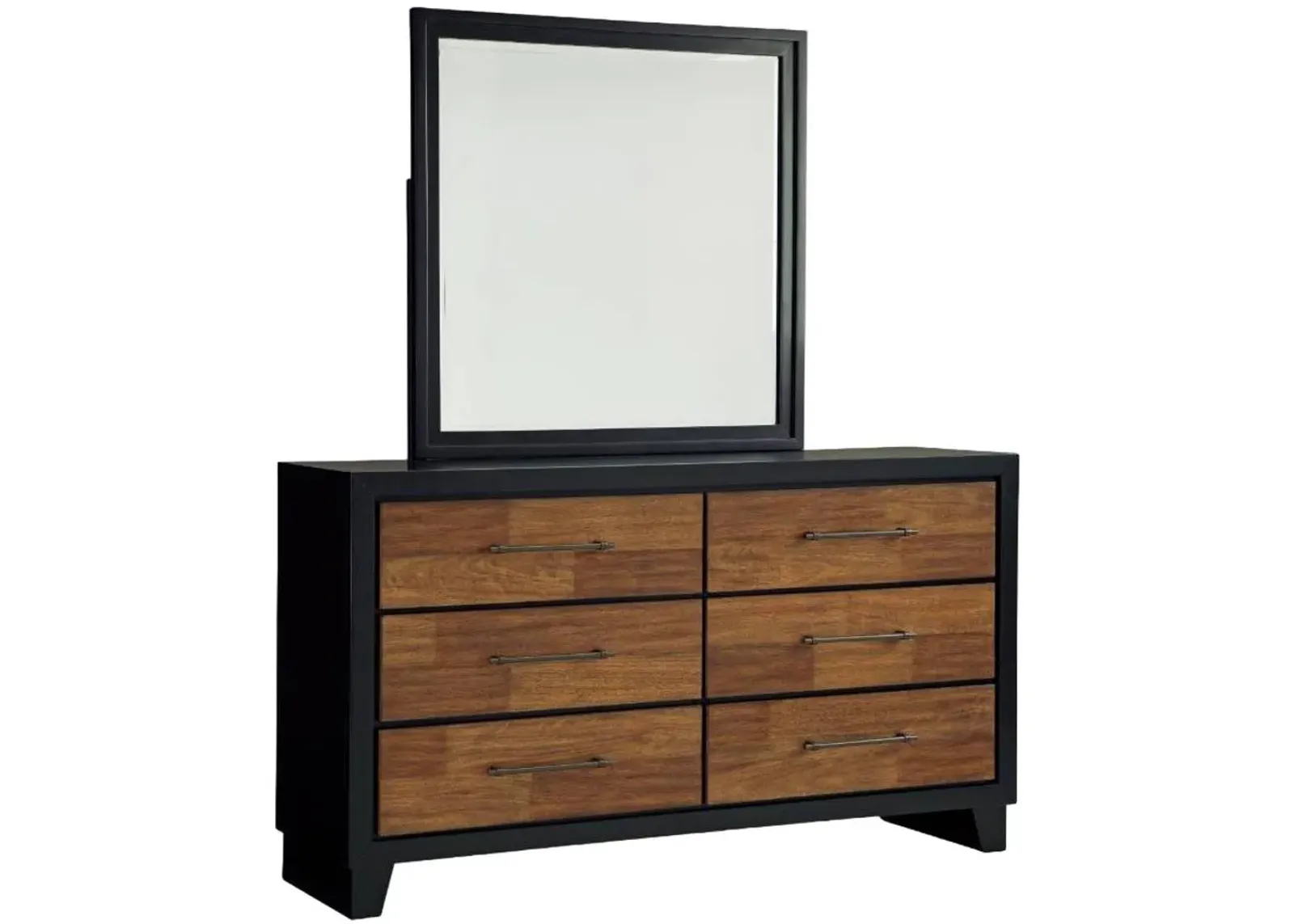 Benchcraft® Kraeburn Black/Brown Dresser and Mirror