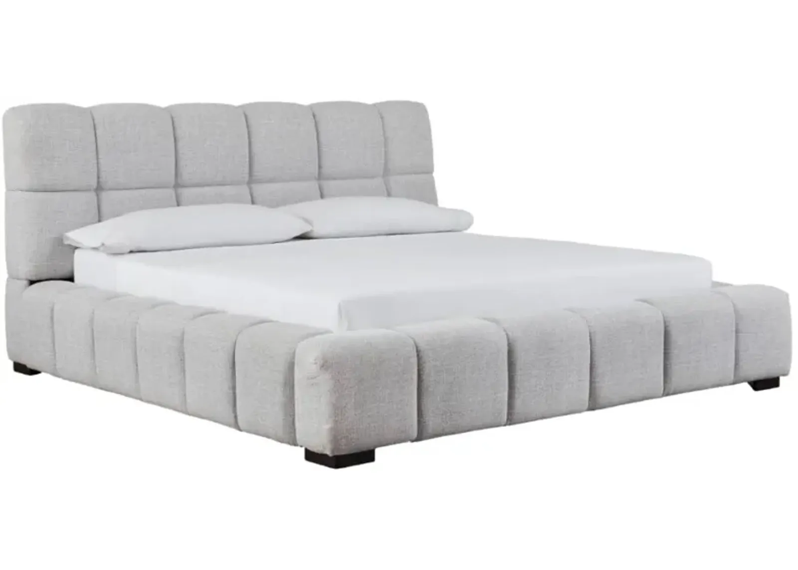 Signature Design by Ashley® Grendusk Light Gray Queen Upholstered Panel Bed