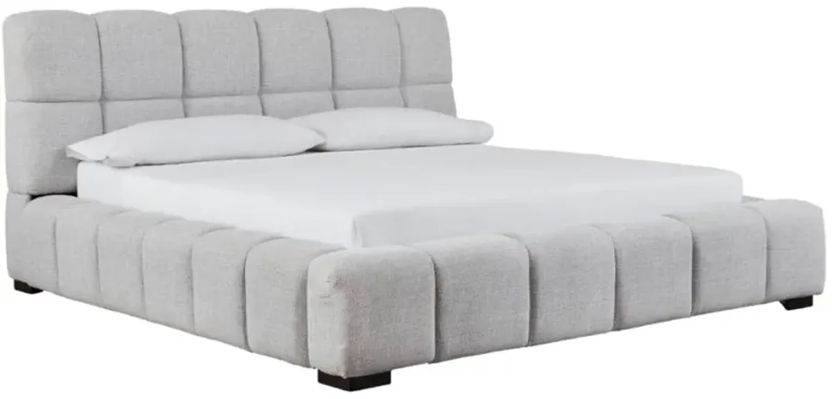 Signature Design by Ashley® Grendusk Light Gray Queen Upholstered Panel Bed