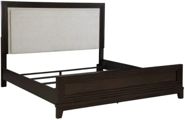 Signature Design by Ashley® Neymorton Dark Grayish Brown California King Upholstered Panel Bed