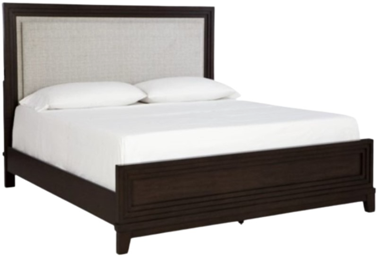 Signature Design by Ashley® Neymorton Dark Grayish Brown California King Upholstered Panel Bed