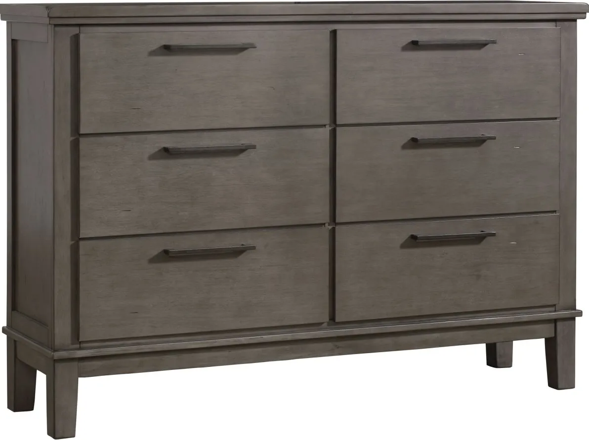 Benchcraft® Hallanden Antiqued Gray Dresser