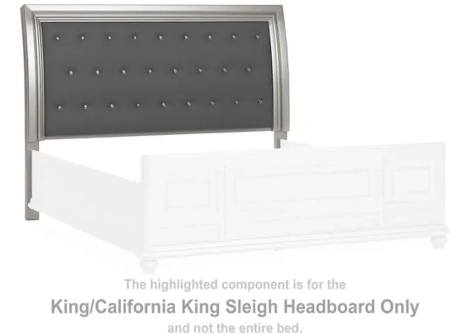 Signature Design by Ashley® Coralayne Silver King/California King Sleigh Headboard