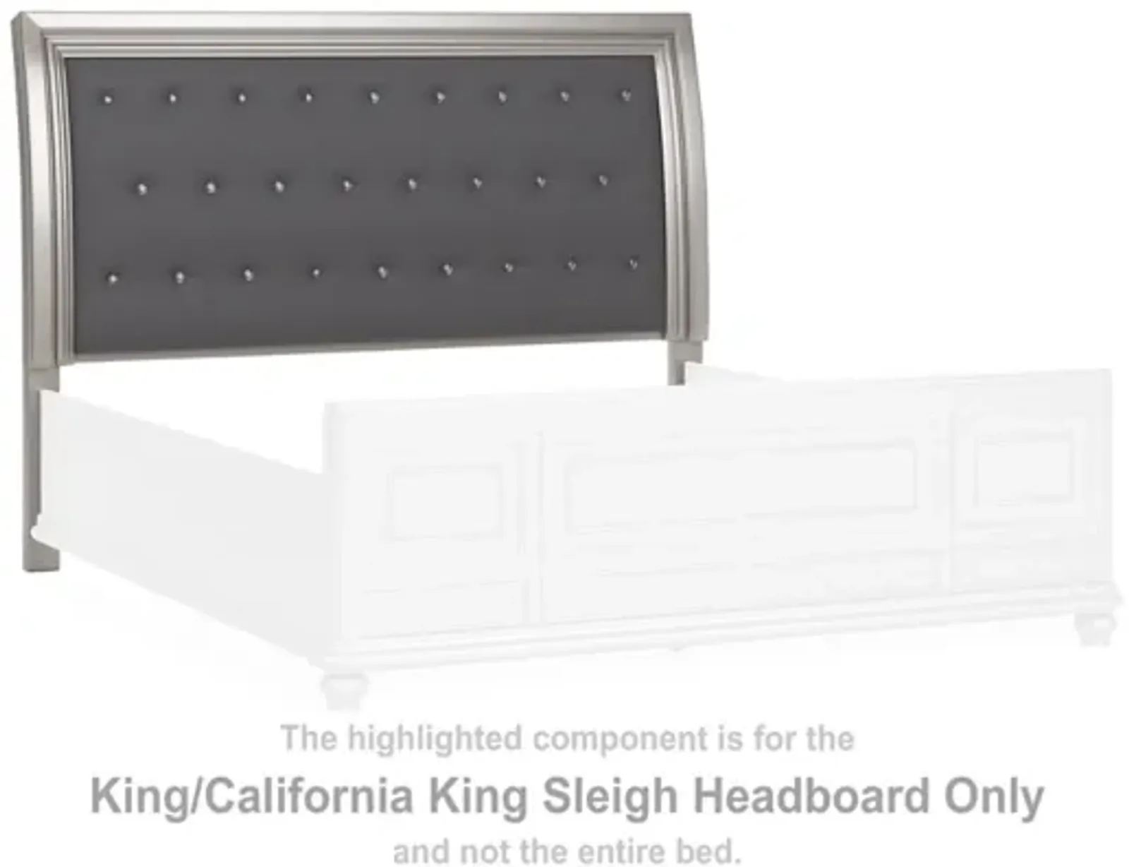 Signature Design by Ashley® Coralayne Silver King/California King Sleigh Headboard