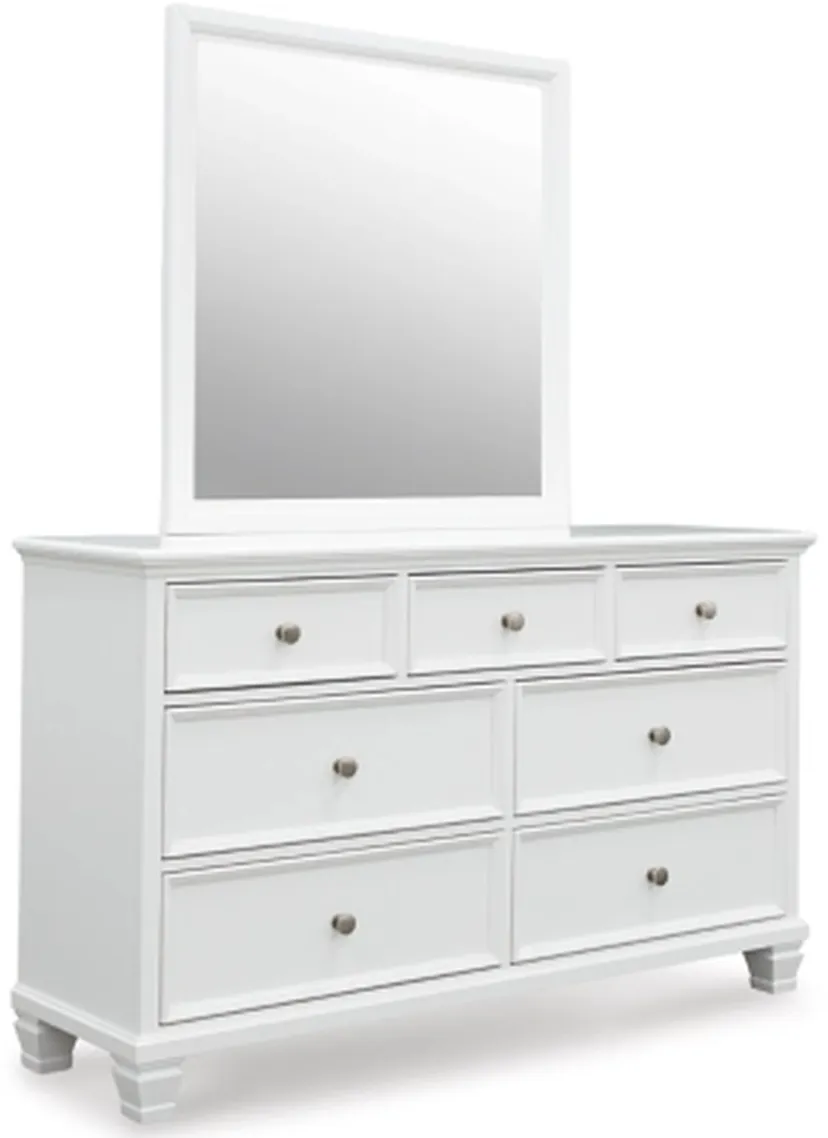 Signature Design by Ashley® Fortman White Dresser and Mirror