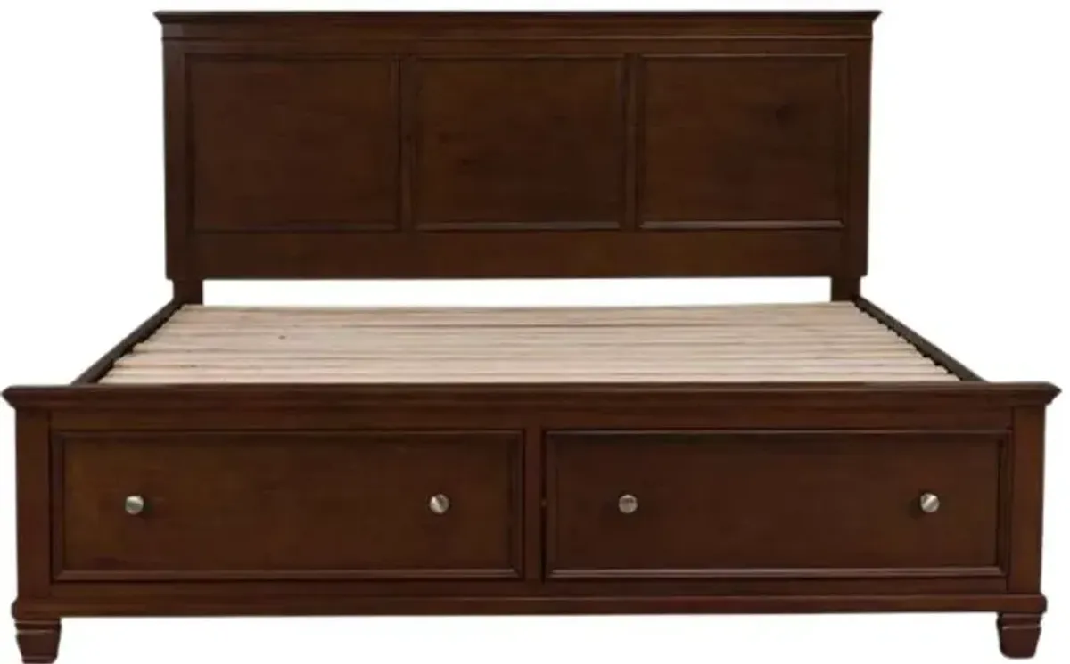 Signature Design by Ashley® Danabrin Brown California King Panel Storage Bed