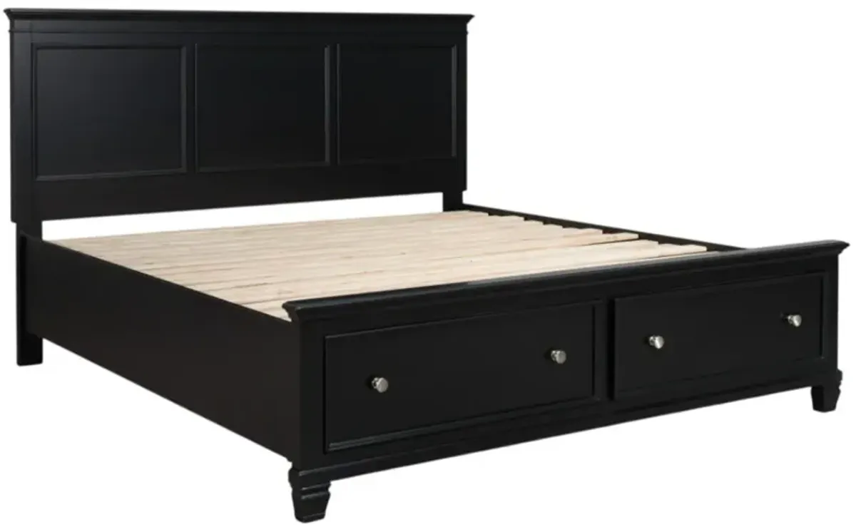 Signature Design by Ashley® Lanolee Black Queen Panel Storage Bed