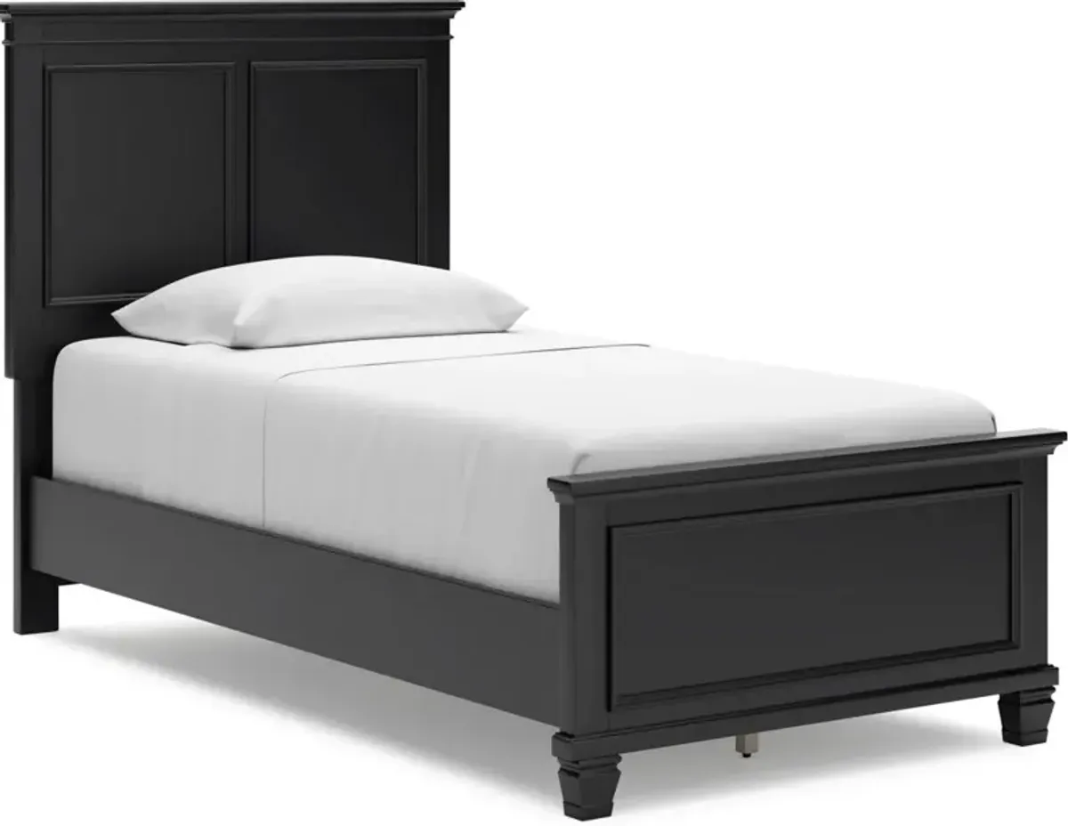 Signature Design by Ashley® Lanolee Black Twin Panel Bed