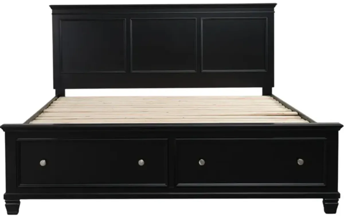 Signature Design by Ashley® Lanolee Black Twin Panel Storage Bed