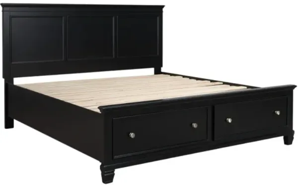 Signature Design by Ashley® Lanolee Black Full Panel Storage Bed
