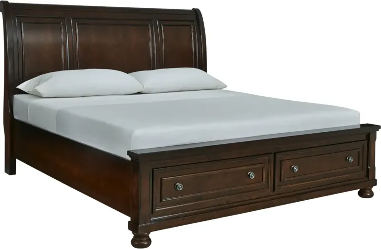 Millennium® by Ashley® Porter Rustic Brown King Sleigh Storage Bed