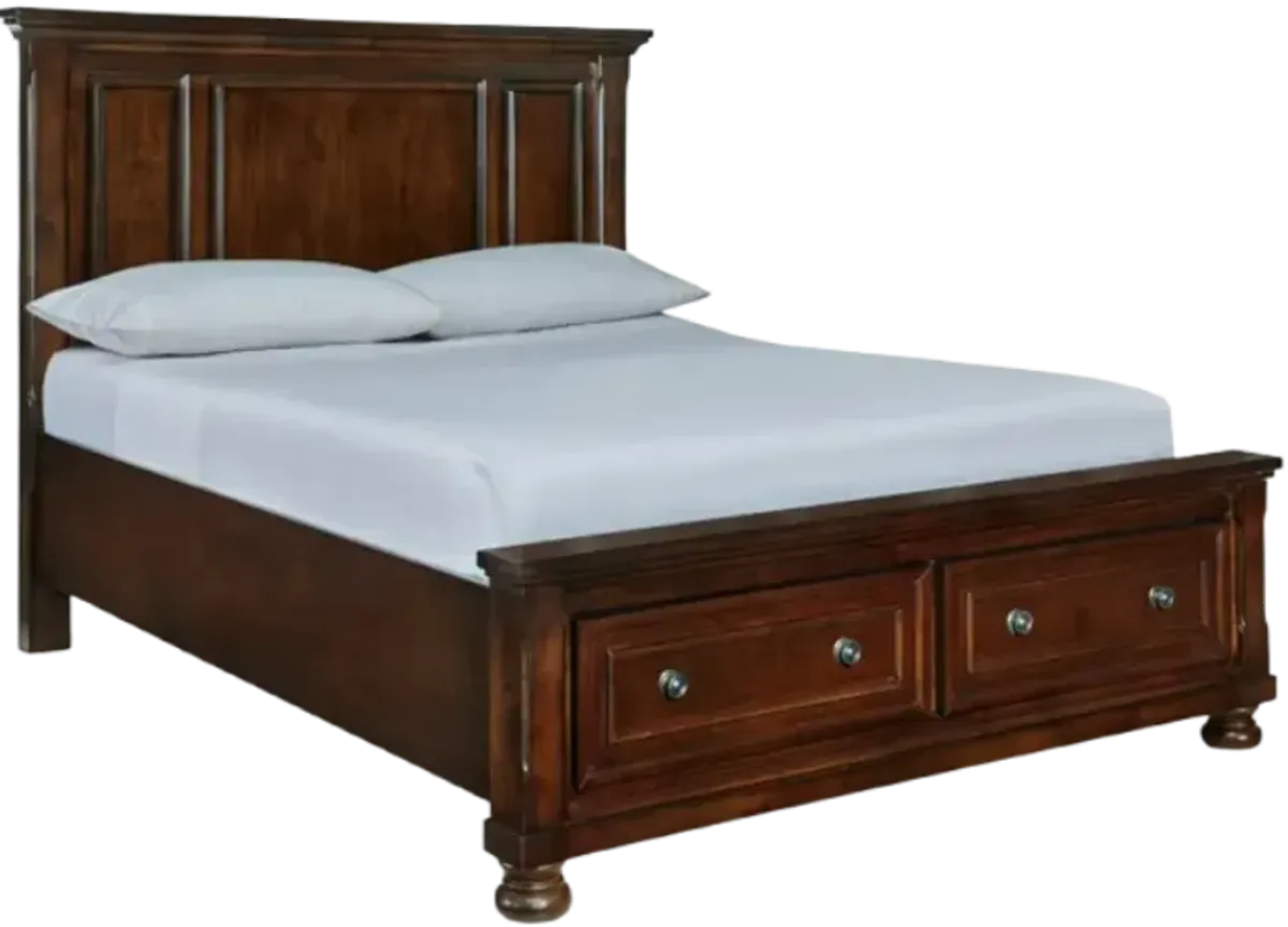 Millennium® by Ashley Porter Rustic Brown Queen Panel Storage Bed