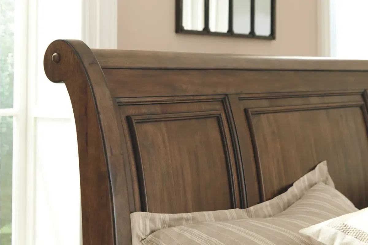 Signature Design by Ashley® 3pc Flynnter Medium Brown Queen Storage Bedroom Set P01538888