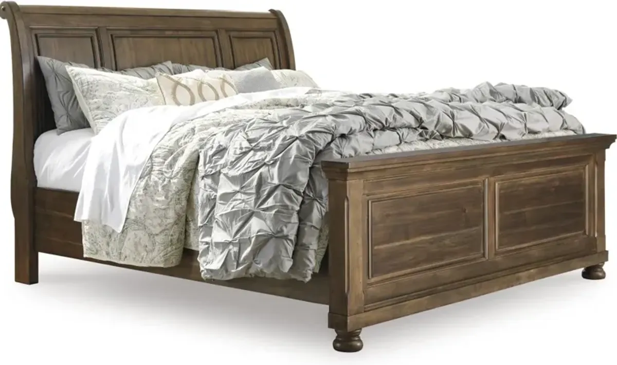 Signature Design by Ashley® Flynnter Tobacco Brown King Sleigh Bed