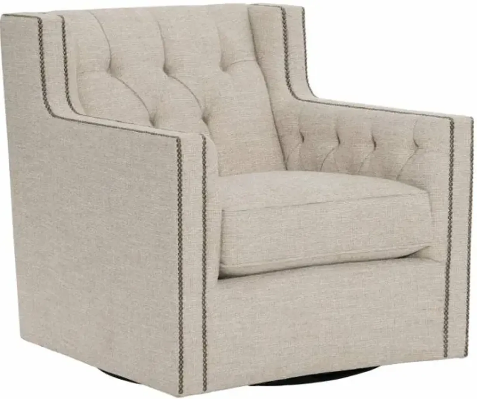 Bernhardt Candace Beige Swivel Chair