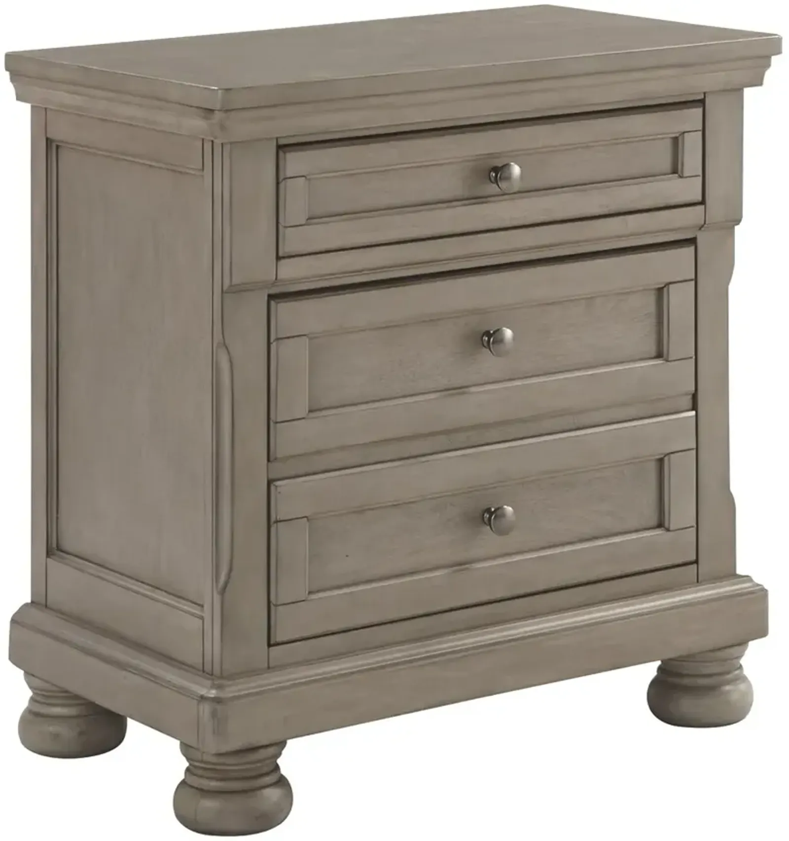 Signature Design by Ashley® Lettner Light Gray 2-Drawer Nightstand