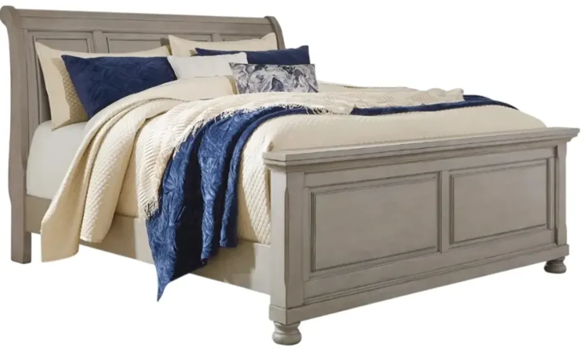 Signature Design by Ashley® Lettner Light Gray Queen Sleigh Bed