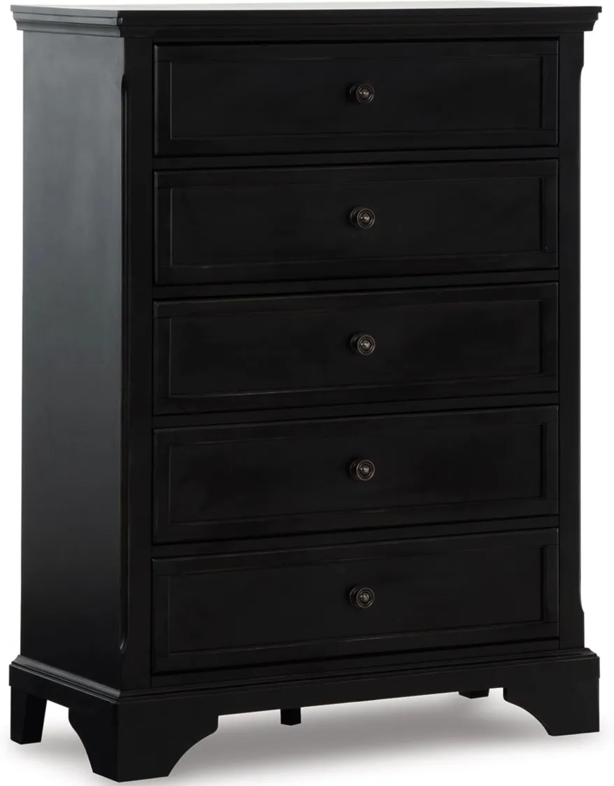 Signature Design by Ashley® Chylanta Black Chest of Drawers