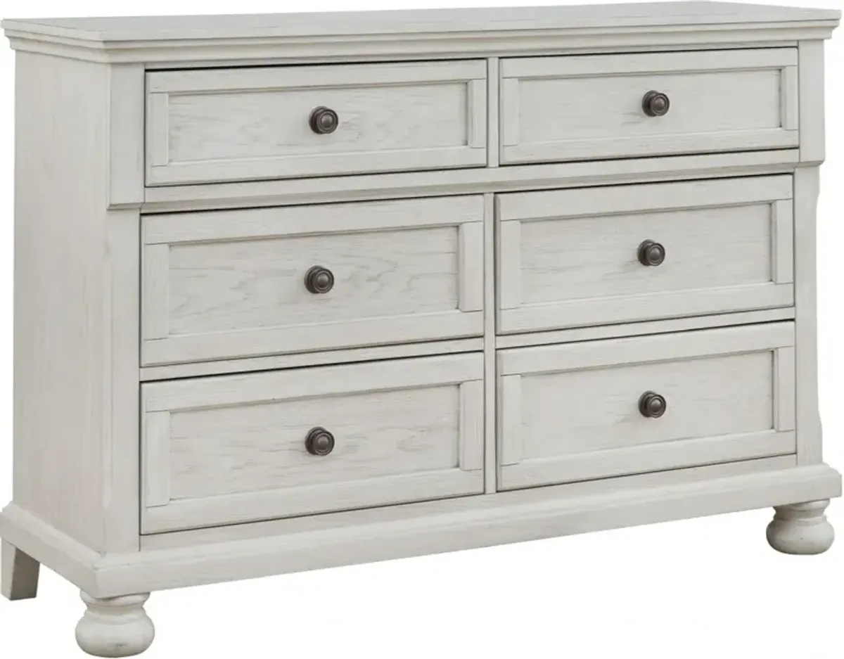 Signature Design by Ashley® Robbinsdale Antique White 6-Drawer Dresser