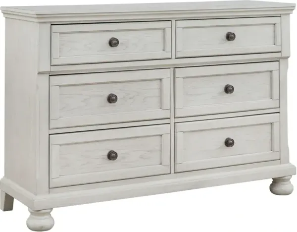 Signature Design by Ashley® Robbinsdale Antique White 6-Drawer Dresser