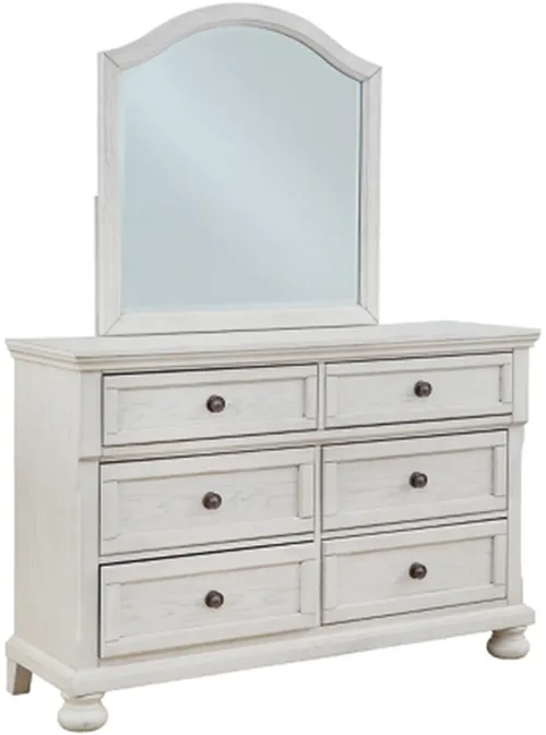 Signature Design by Ashley® Robbinsdale Antique White Dresser and Mirror Set