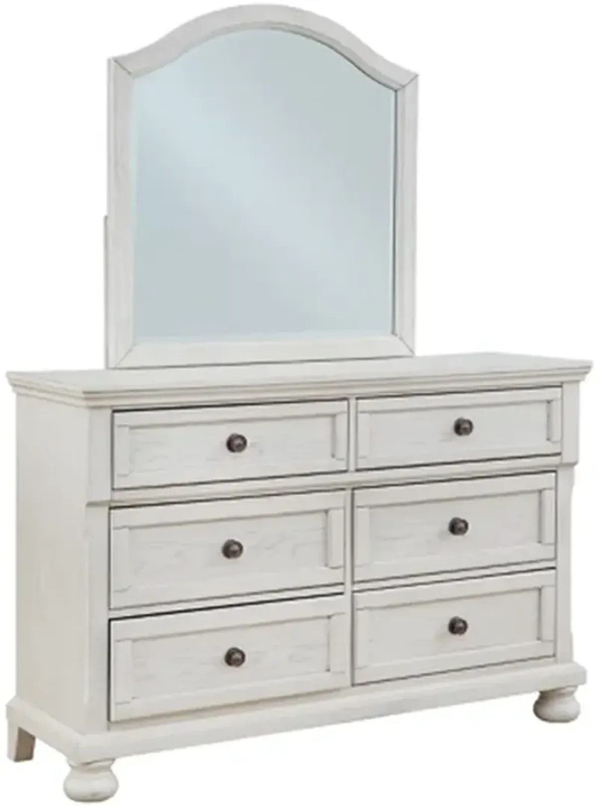 Signature Design by Ashley® Robbinsdale Antique White Dresser and Mirror Set
