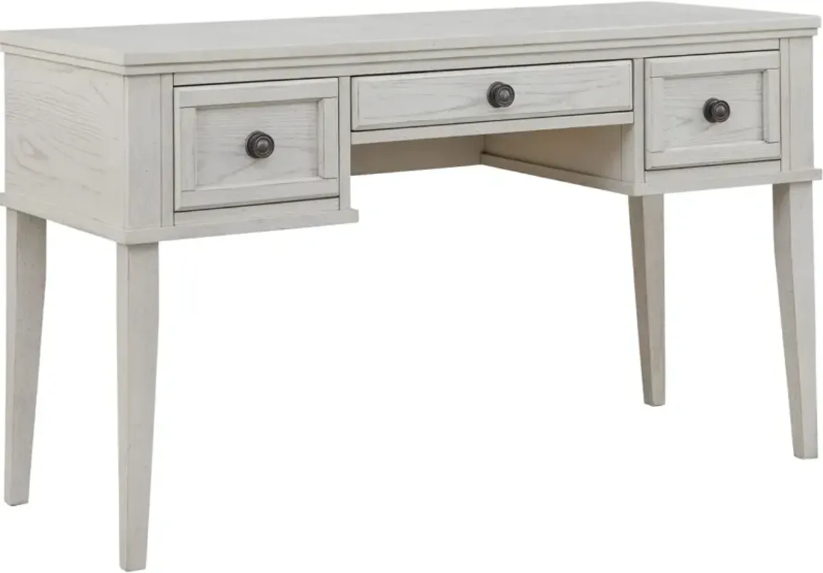 Signature Design by Ashley® Robbinsdale Antique White Mirrored Vanity with Bench