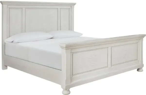 Signature Design by Ashley® Robbinsdale Antique White California King Sleigh Bed