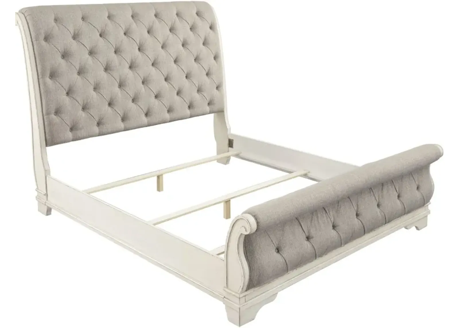 Signature Design by Ashley® Realyn Chipped White King Sleigh Bed