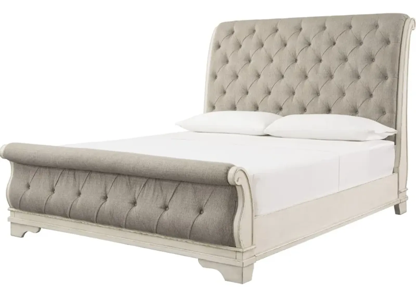 Signature Design by Ashley® Realyn Chipped White Queen Sleigh Bed