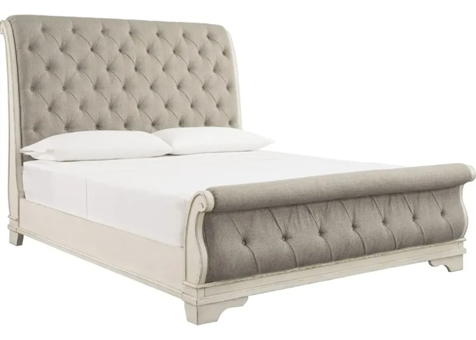 Signature Design by Ashley® Realyn Chipped White Queen Sleigh Bed