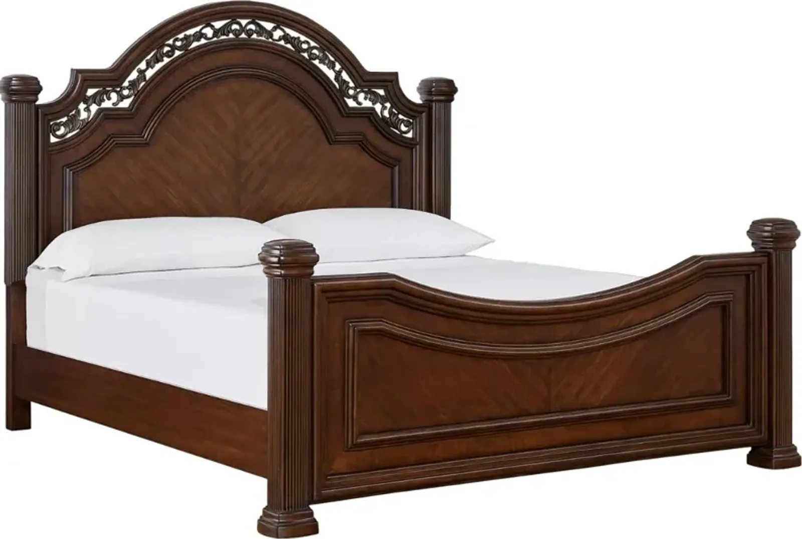 Signature Design by Ashley® Lavinton Cherry Brown California King Poster Bed