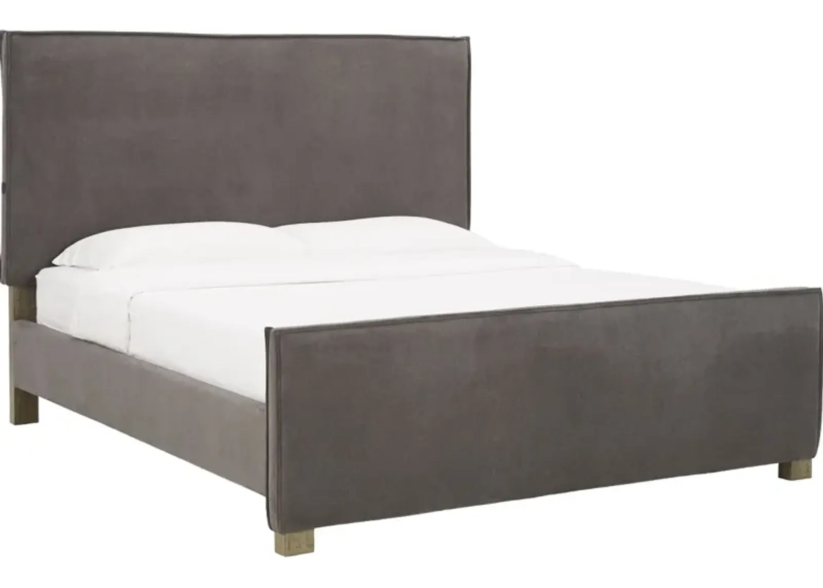 Millennium® by Ashley® Krystanza Weathered Gray King Upholstered Panel Bed