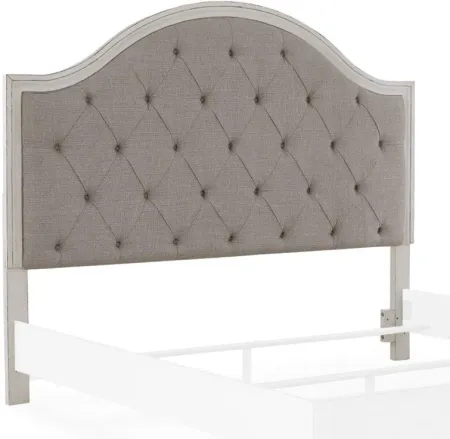 Signature Design by Ashley® Brollyn Chipped White Queen Upholstered Panel Headboard