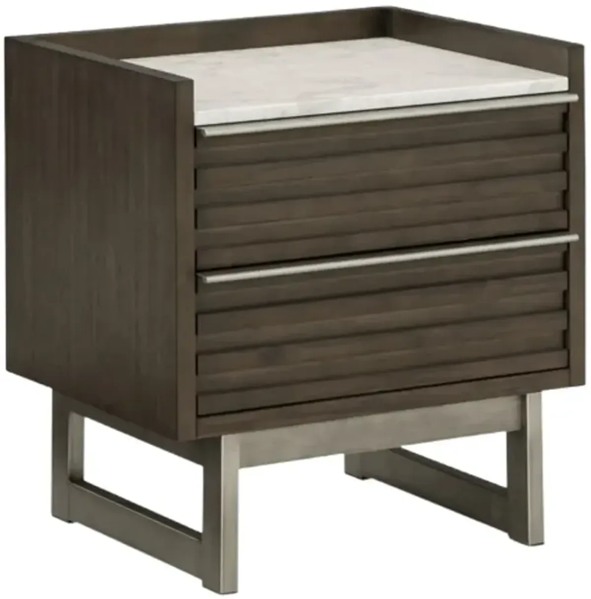 Ashley® Arkenton Grayish Brown/White Nightstand