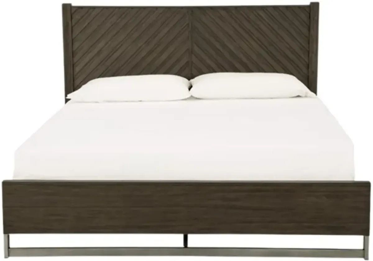 Ashley® Arkenton Grayish Brown King Panel Bed