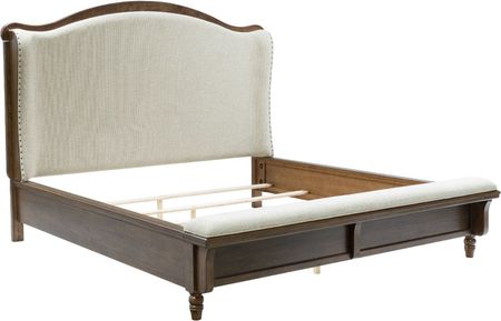 Benchcraft® Sturlayne Brown Queen Upholstered Panel Bed