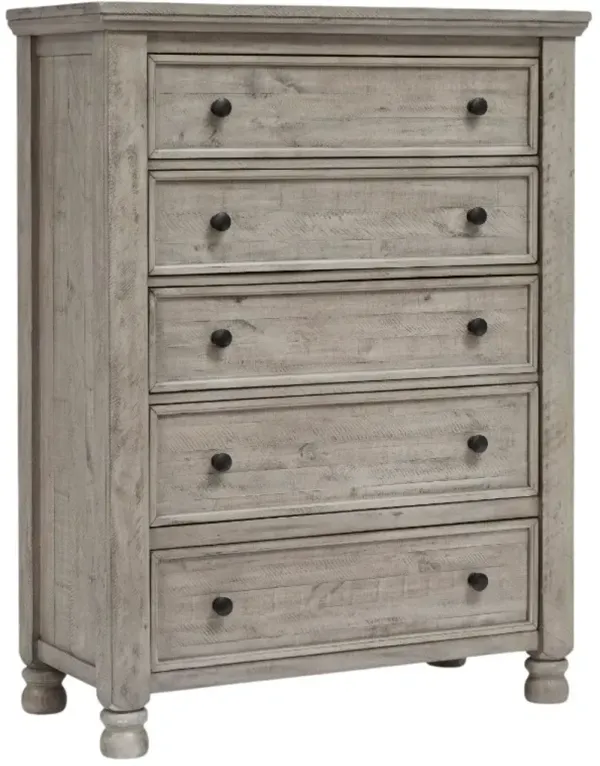 Millennium® by Ashley® Harrastone Gray 5-Drawer Chest