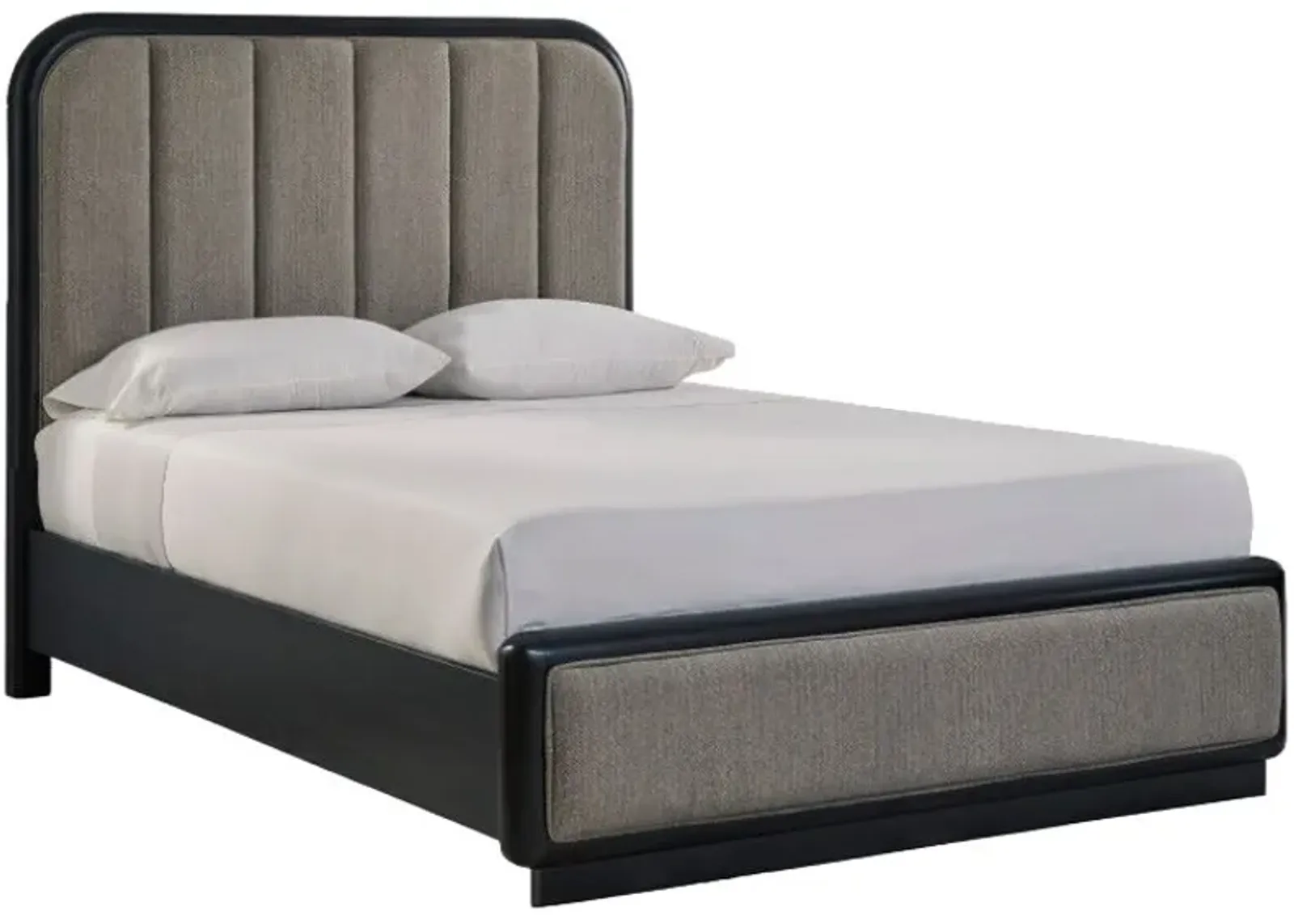 Signature Design by Ashley® Rowanbeck Black/Gray Queen Upholstered Panel Bed