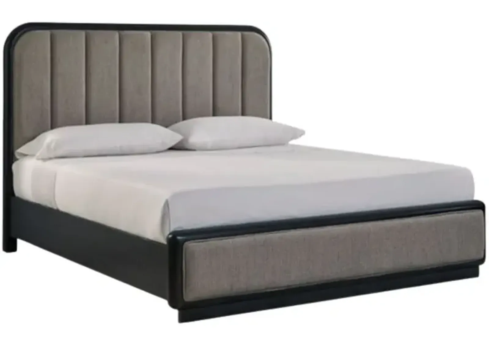 Signature Design by Ashley® Rowanbeck Black/Gray King Upholstered Panel Bed