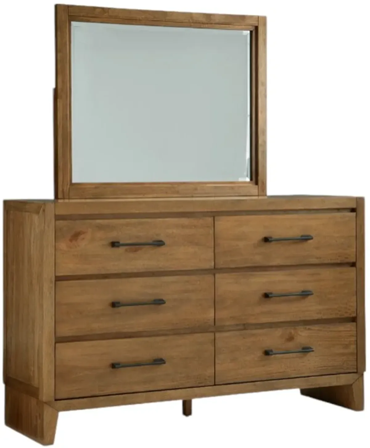 Signature Design by Ashley® Sherbana Light Brown Dresser and Mirror