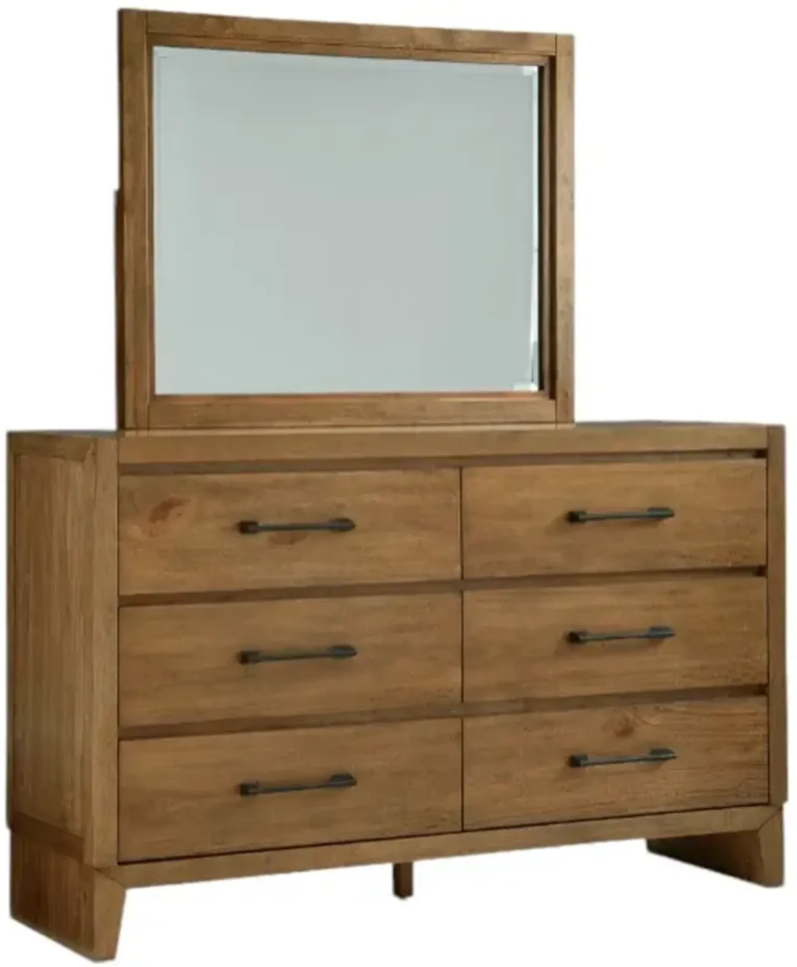 Signature Design by Ashley® Sherbana Light Brown Dresser and Mirror